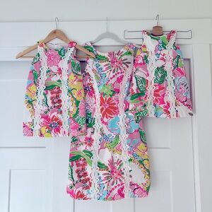 Lilly Pulitzer “mommy and me” dresses (adult size 4; kids 2T and 4T)